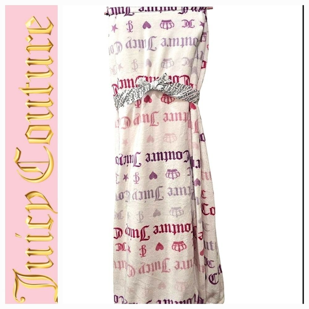 Juicy Couture Home‎ Signature Logo Crown & Hearts Throw Blanket- Full/Queen